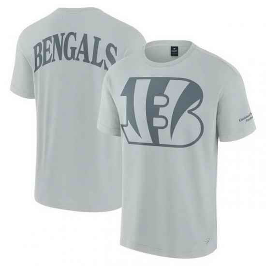 Men Fanatics Gray Cincinnati Bengals Elements Iconic T Shirt
